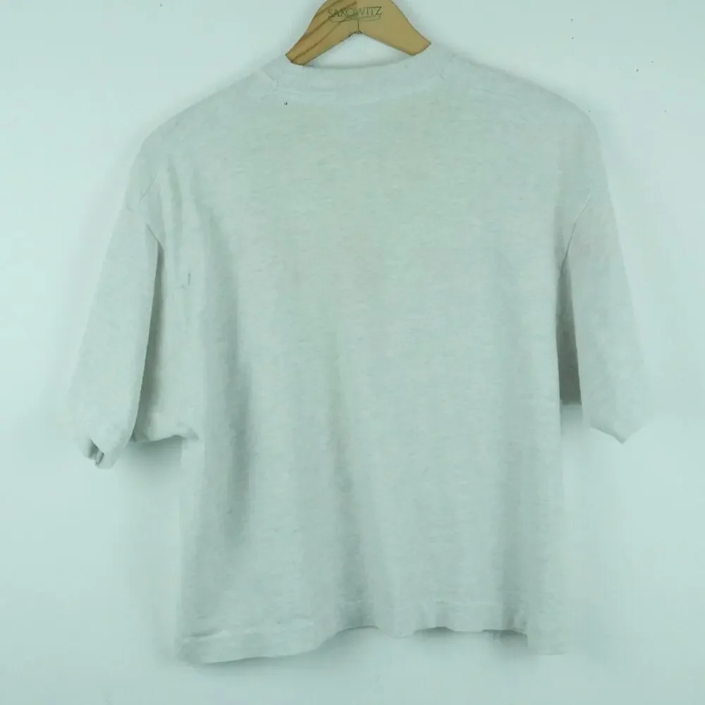 Vintage Univeristy of Hawaii T Shirt Crop 90s Single Stitch Collegiate Surfer - Picture 5 of 9